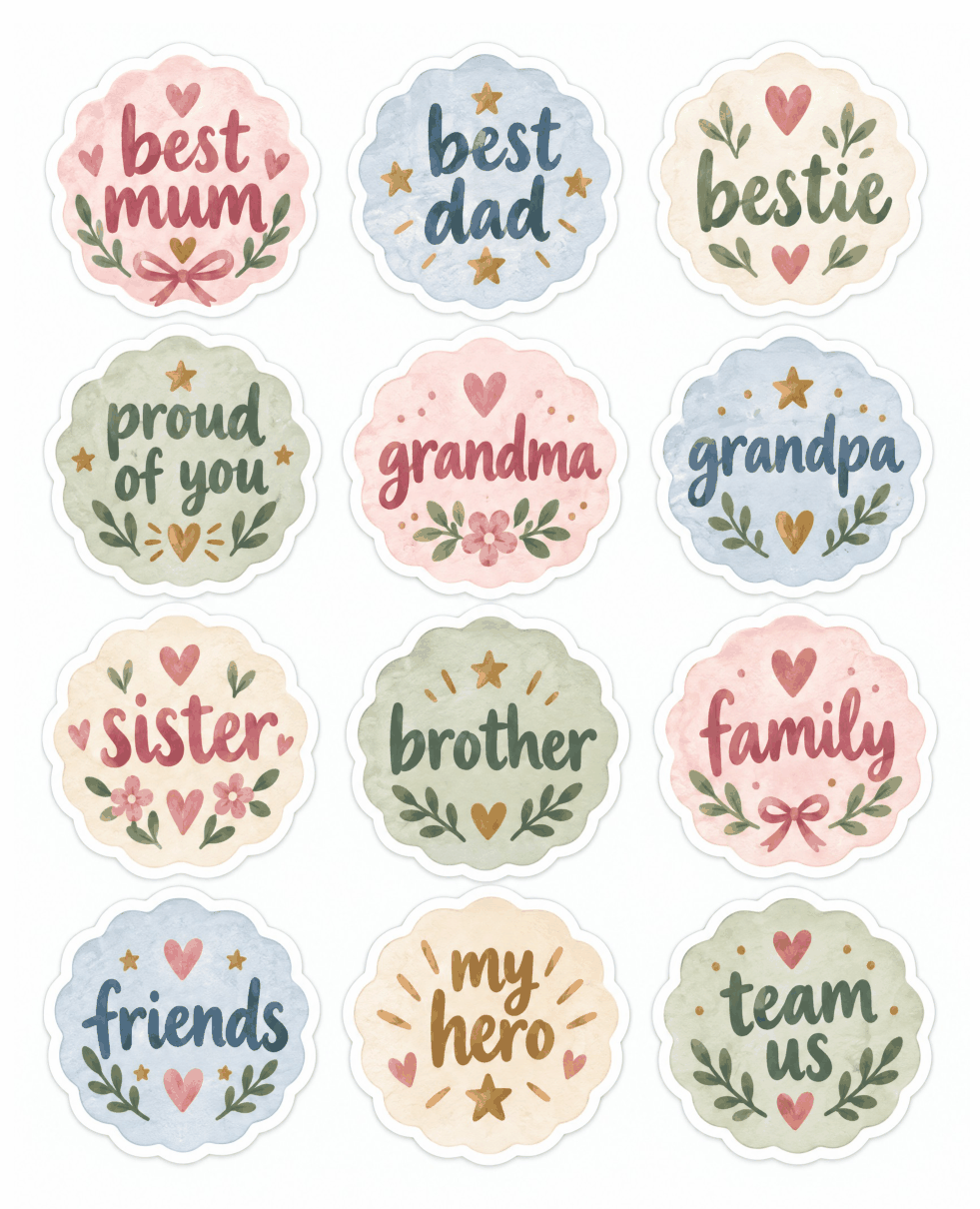 Preview of the first page of Family & friends